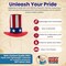Novelties Mini Felt Patriotic Tall Uncle Sam USA Top Hat 4th of July Costume Accessory